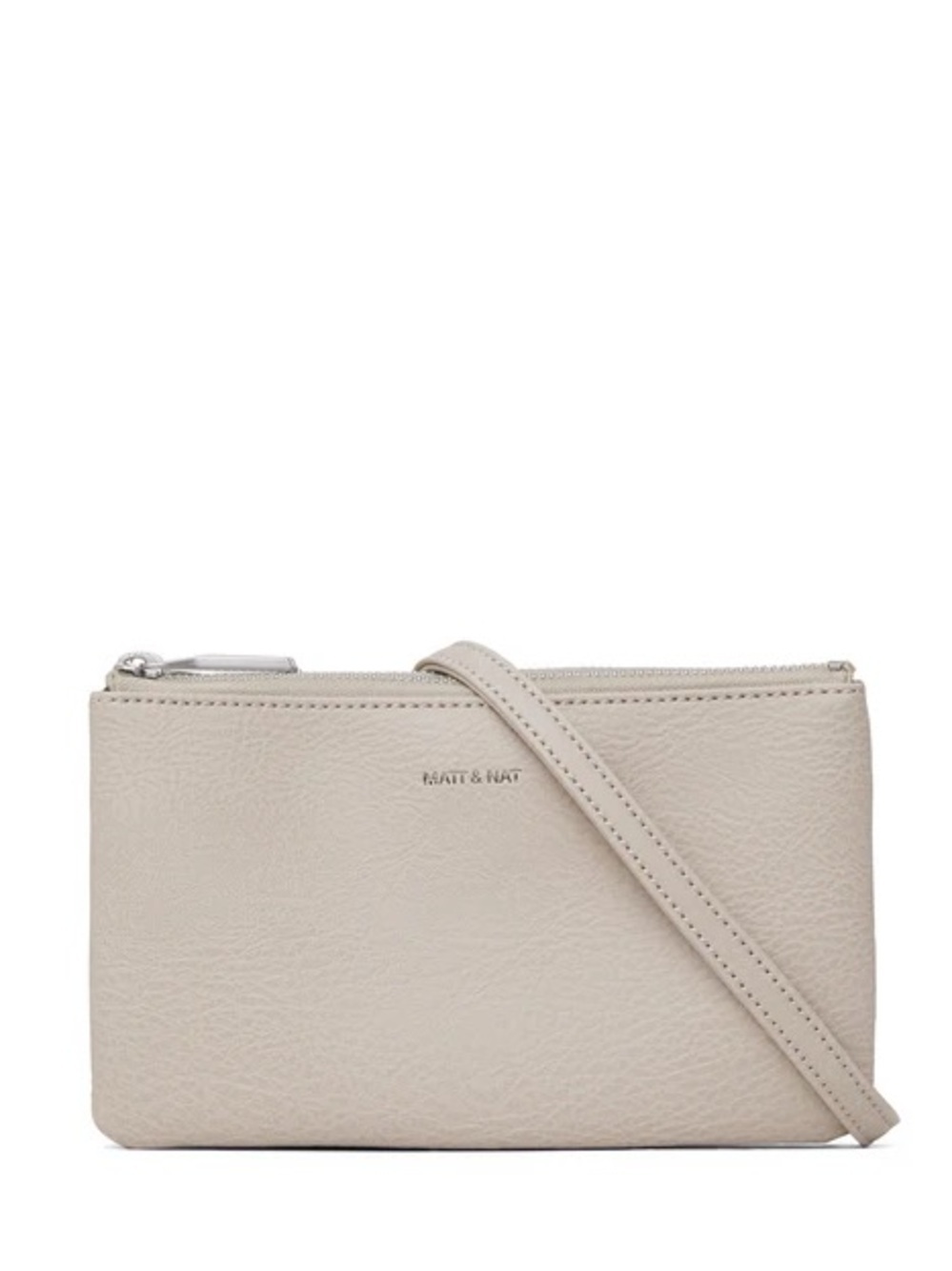 Matt & Nat White triplet vegan Leather Crossbody Bag